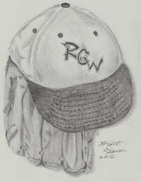 RCW baseball cap and glove drawing