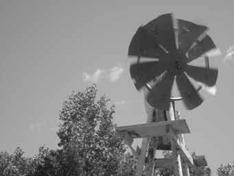 windmill black and white photo